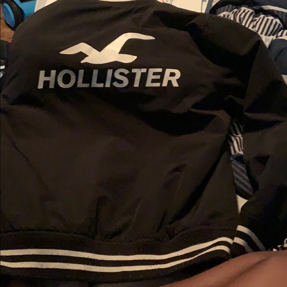 Hollister Black and White Bomber Jacket - Picture 4 of 4